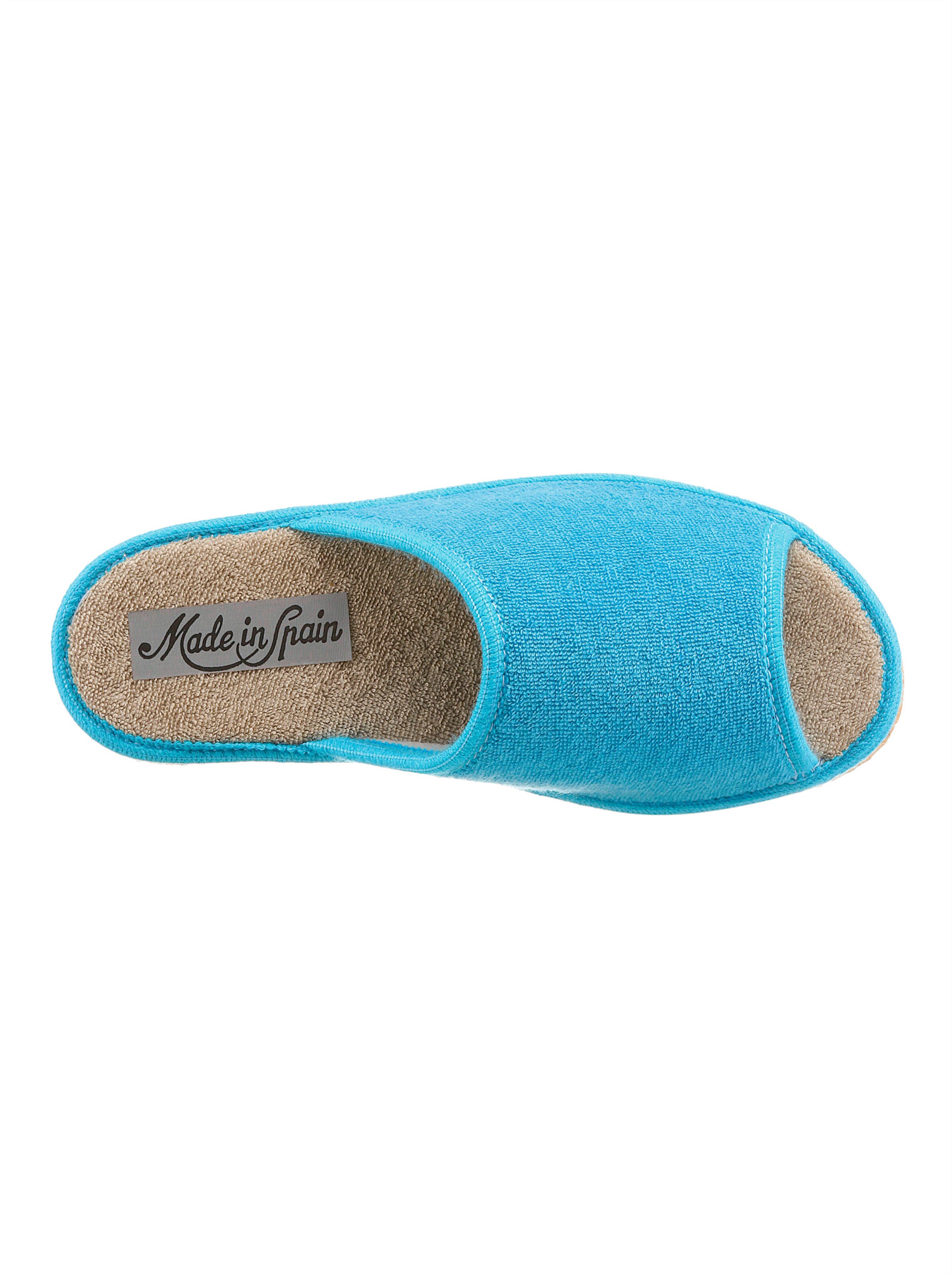 Pantoffel in türkis