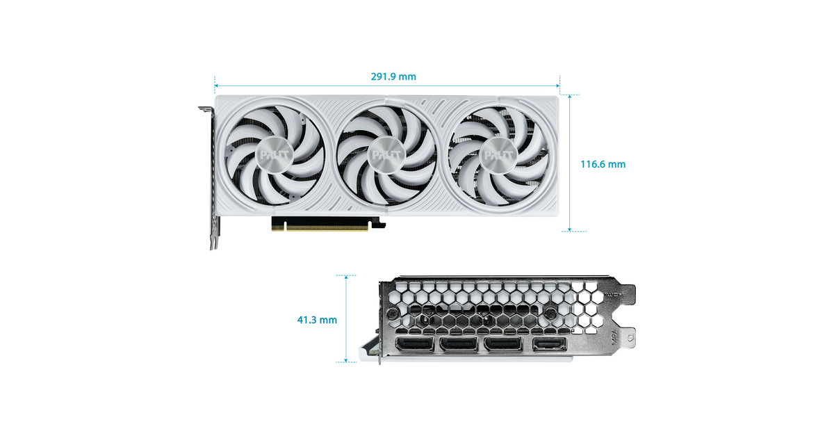 PalitGeForce RTX 5070 White OC grafische kaart  (DLSS 4, 3x DisplayPort, 1x HDMI 2.1)