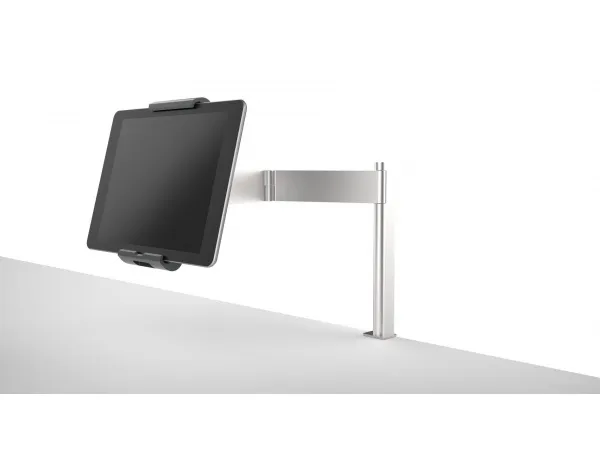 Durable Tablet Holder TABLE CLAMP metallic silver