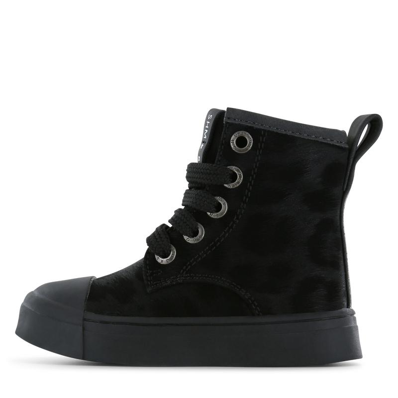 Shoesme schwarzer Schnürschuhe mit Leopard