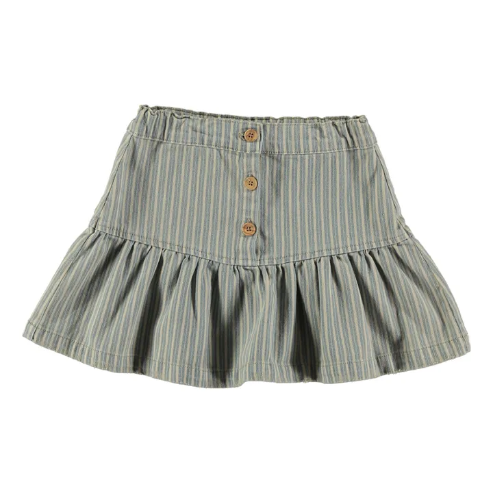 Tocoto Vintage Jupe en Jean Rayure | Bleu ciel