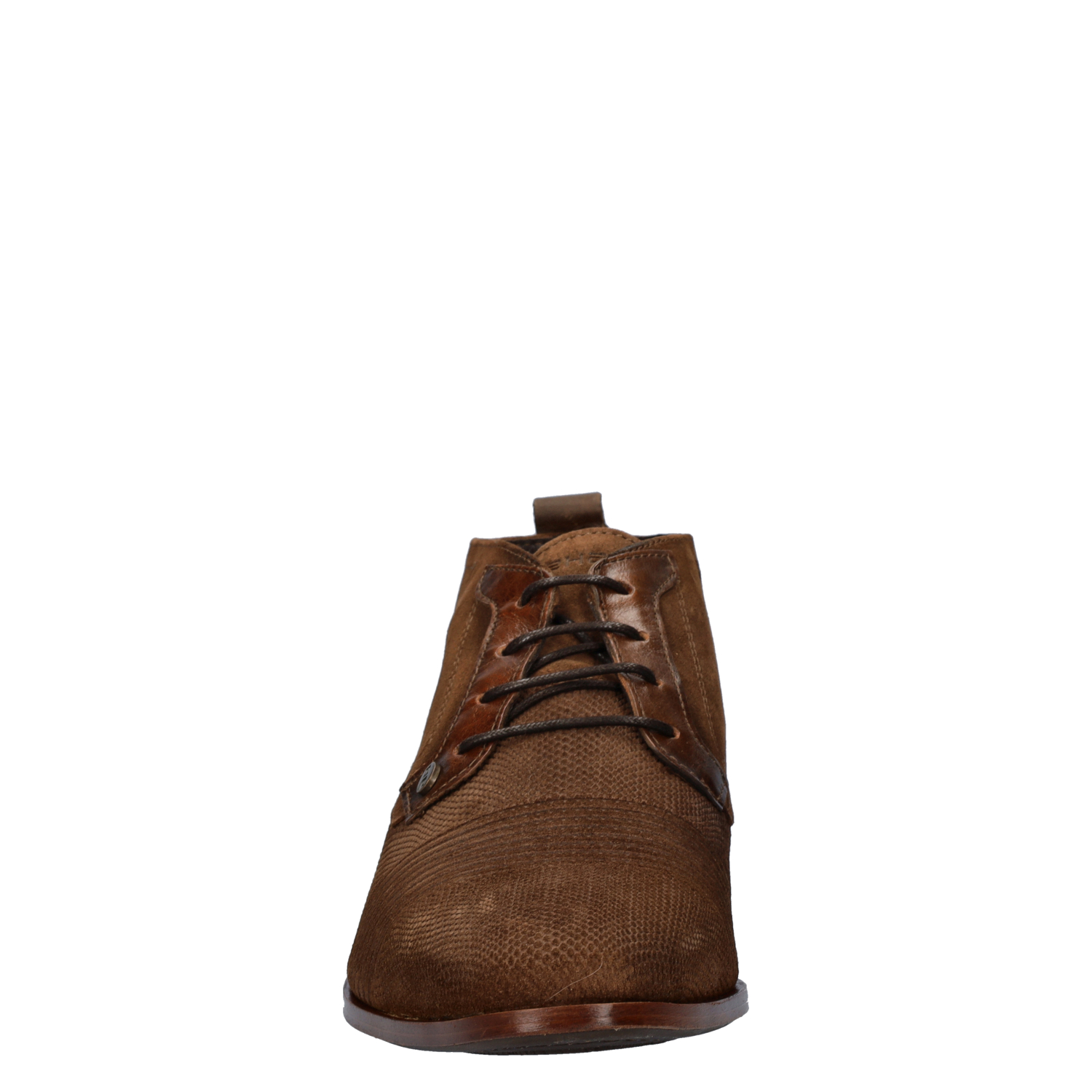 Grand Suede heren hoge nette schoen Rehab Cognac