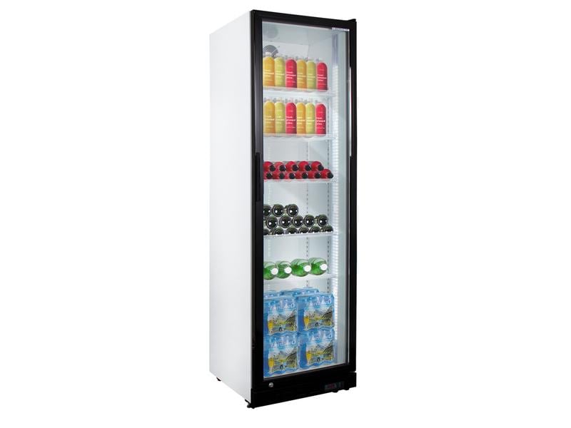 Kibernetik Gewerbekühlschrank Gastro Rechts Kühlschrank, Freistehend, Schwarz/Weiss
