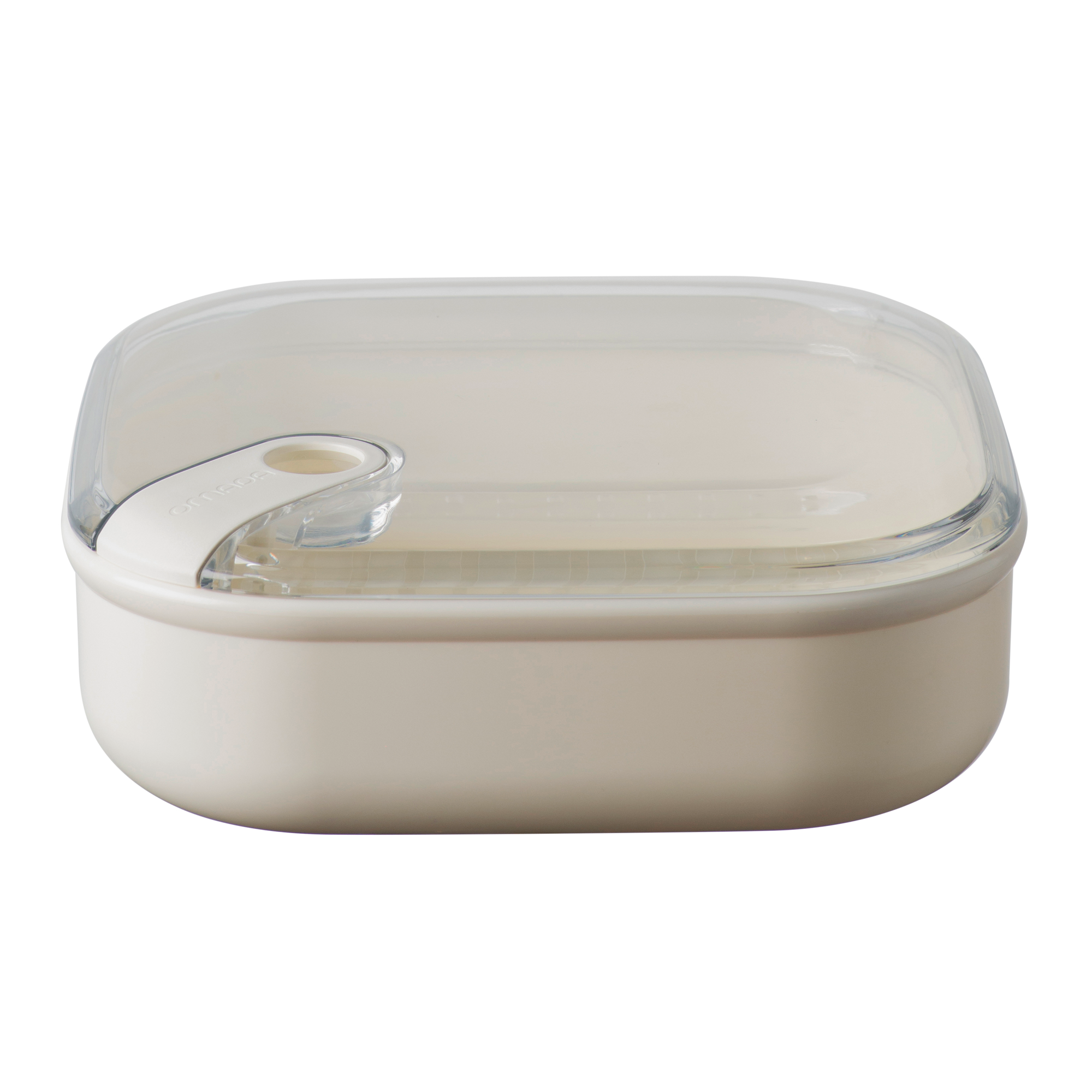 Omada niedrige Brotdose 1 Liter beige