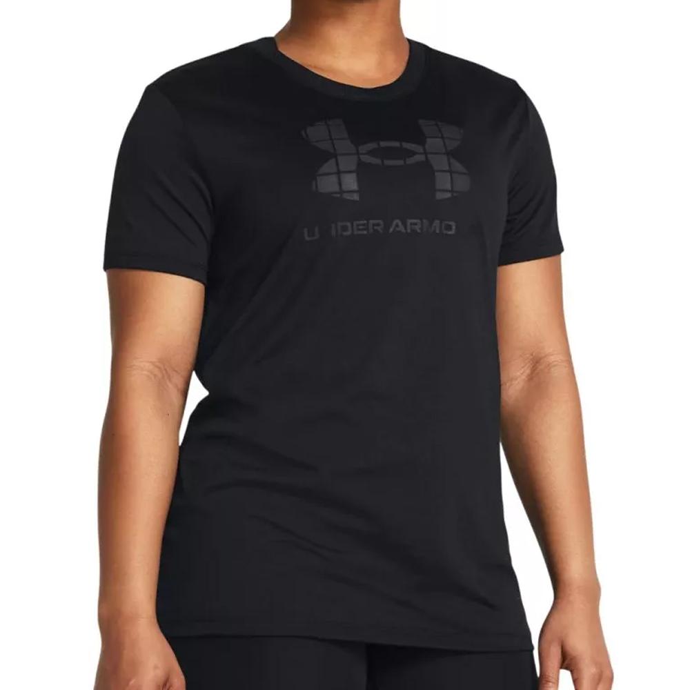 Under Armour T-shirt Noir Femme Under Armour Tech