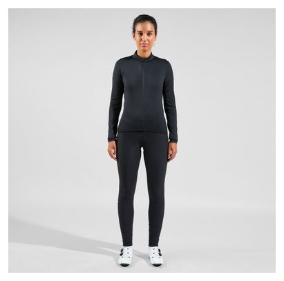 Veste de Cyclisme Femme Odlo Full Zip Zeroweight Ceramiwarm Noir