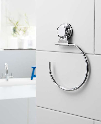 Anneau porte serviettes à ventouse Bestlock chrome