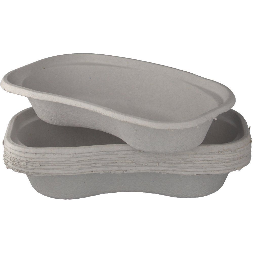 Nierenschale Pappe 48 x 150 x 255 mm grau
