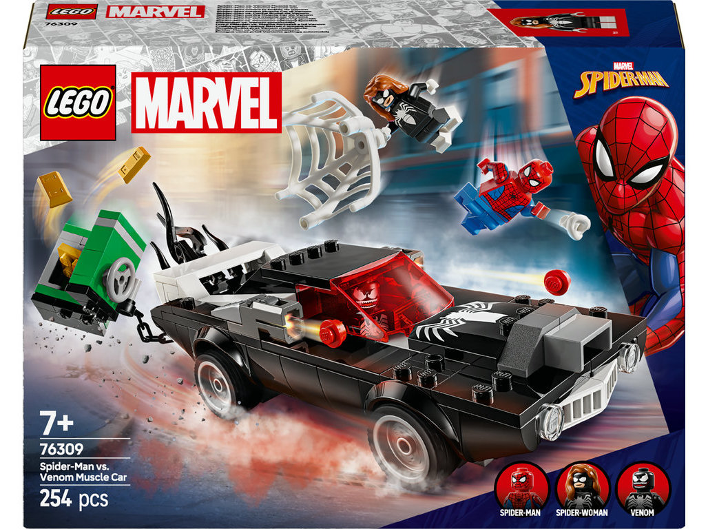 SPIDER-MAN CONTRA MUSCLE CAR DO VENOM LEGO SUPER HEROES MARVEL
