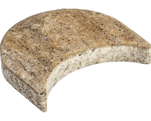 Grasmaaierrandsteen, schelpkalksteen, 15 x 24 x 4 cm (verkrijgbaar in verpakkingen van 25 stuks)