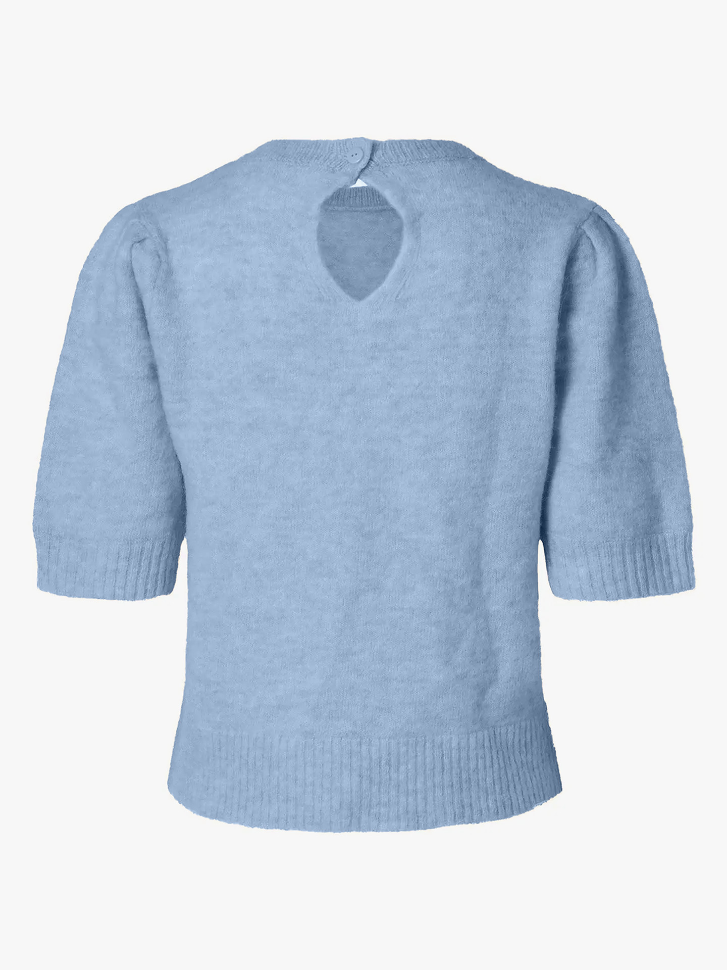 Lulu Short Sleeve Open Back Knit O-neck
