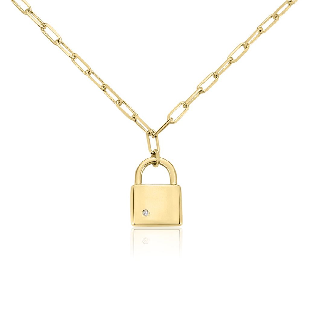 Collier Plaqué Or Guirec Oxyde De Zirconium