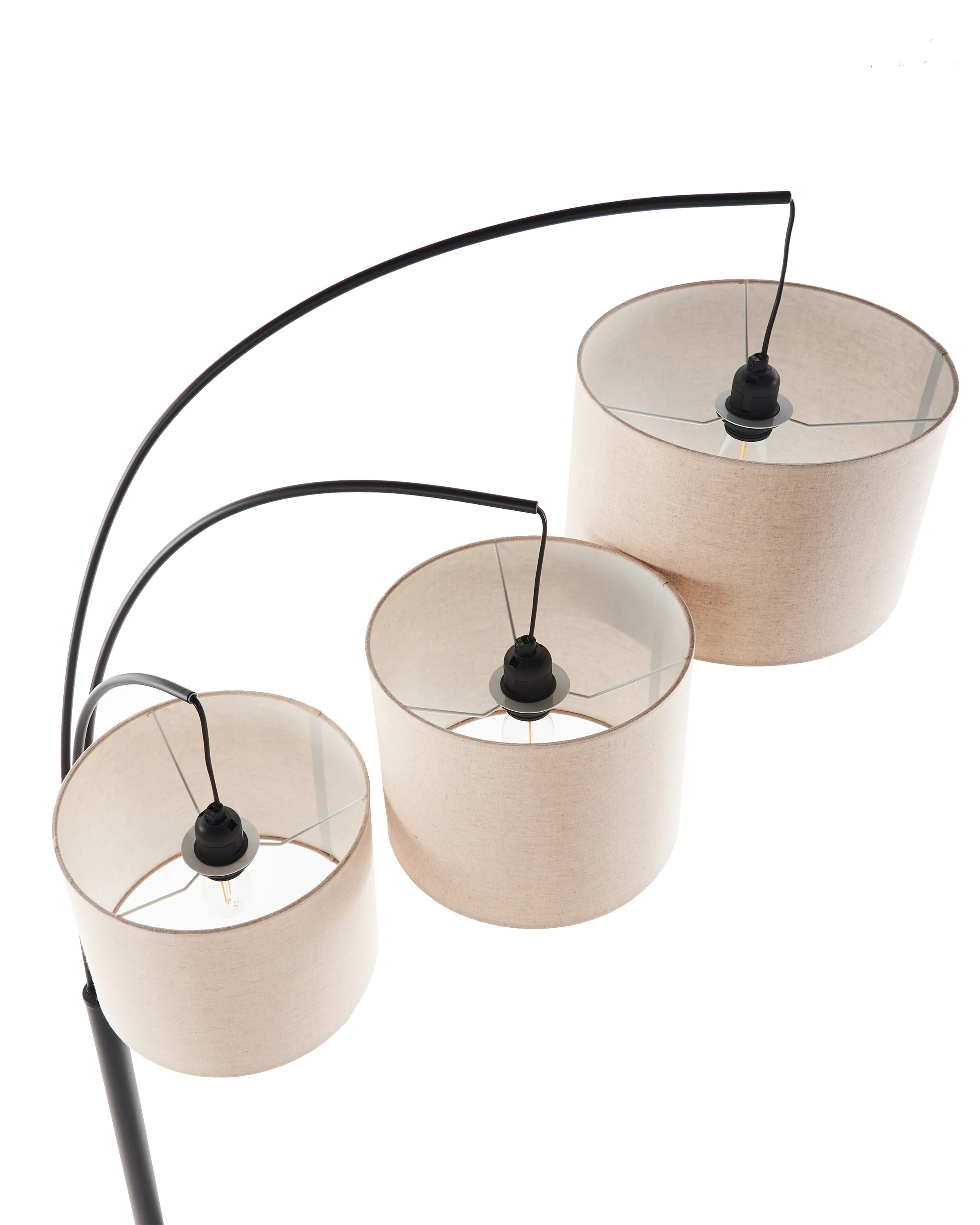 Staande lamp CARONI Linnen Beige