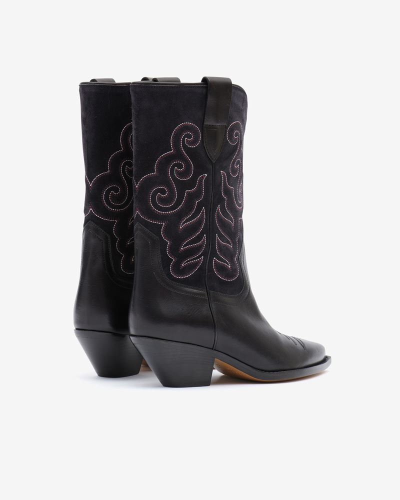 DUERTO BOTTES SANTIAGS EN CUIR VELOURS