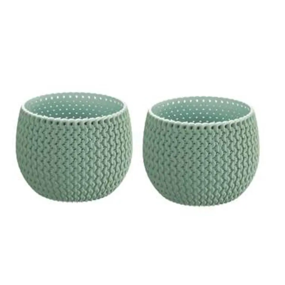Prosperplast Bloempot Splofy - mintgroen - kunststof - 18 cm