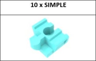 Alpha BoosterZ Track Connectors Simpler Byggesett 10 Deler