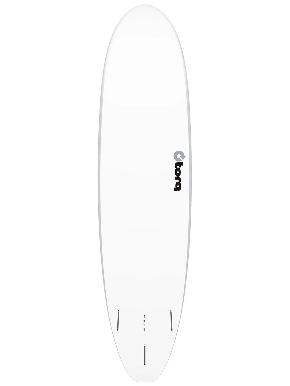 Torq Epoxy Tet V+ Funboard Pinlines 7'4 Surfboard white