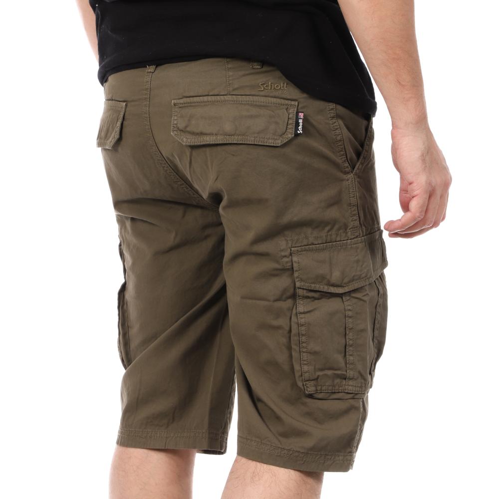 Schott Short Kaki Homme Schott Cargo