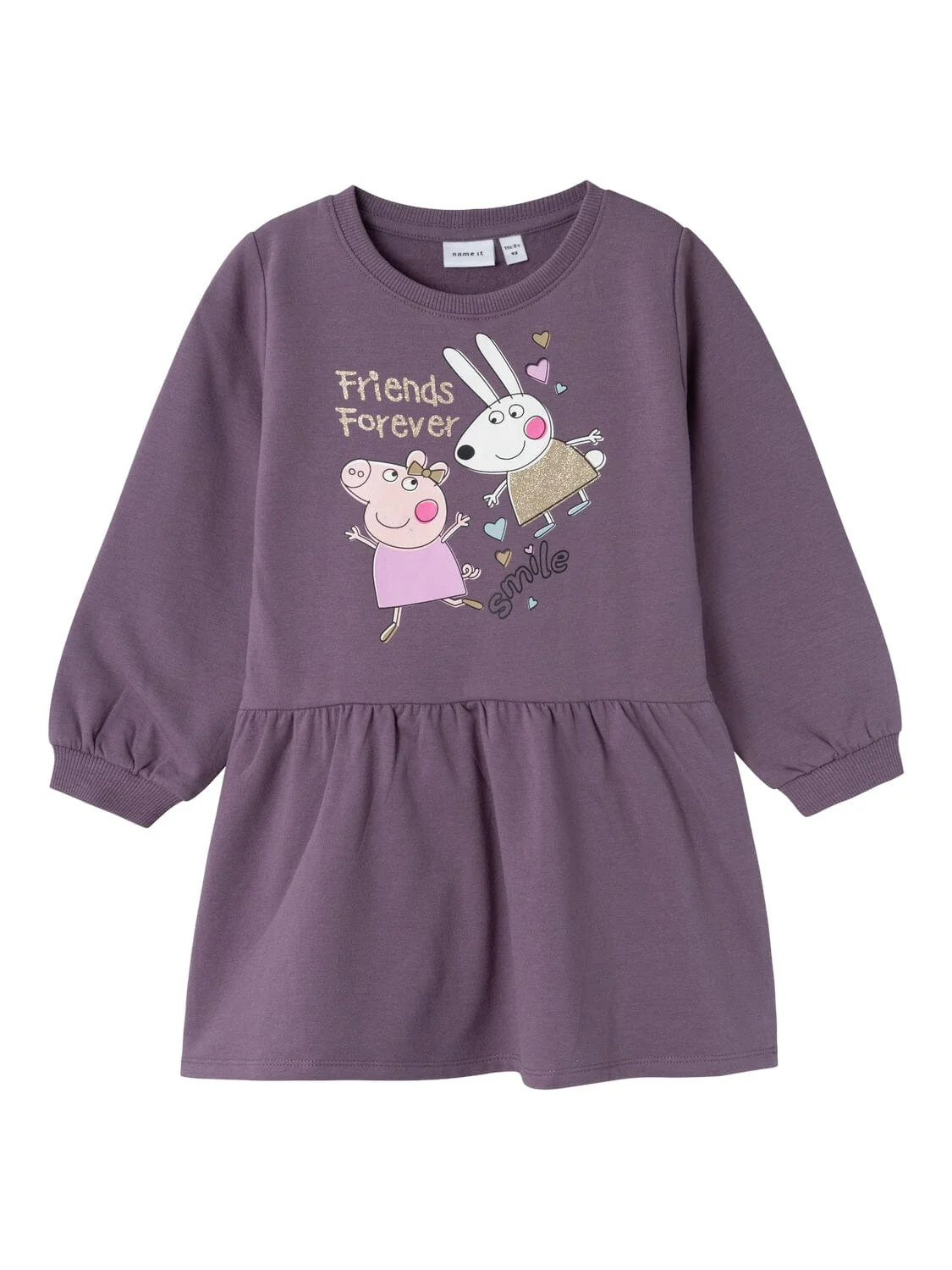 Name It Nmfamira Peppapig Ls Swe Dress 4567674 arctic dusk