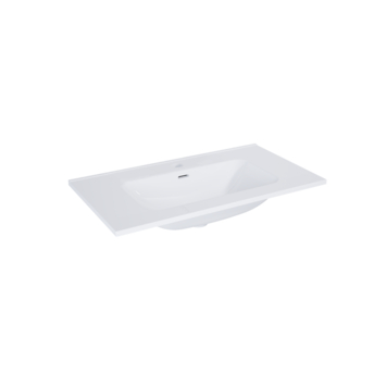 Atlantic wastafel Skappa wit keramiek 80 cm