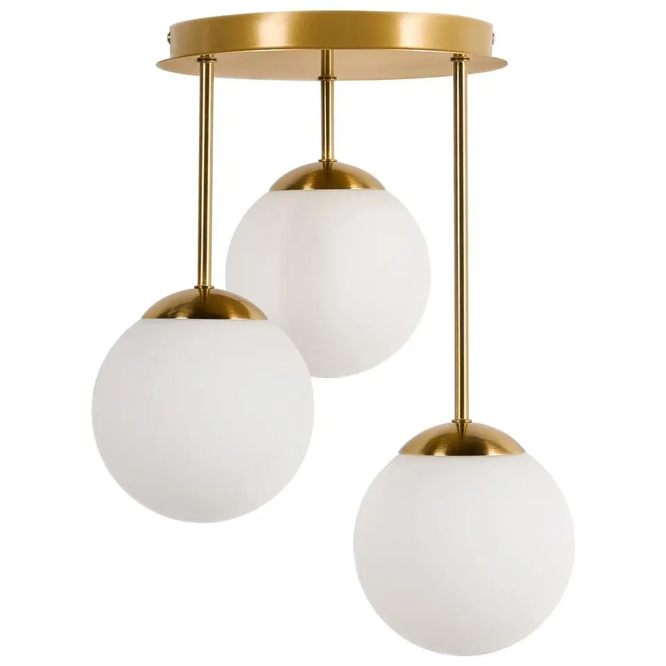 RIANA - Plafondlamp 3 lichten - Messing - IJzer