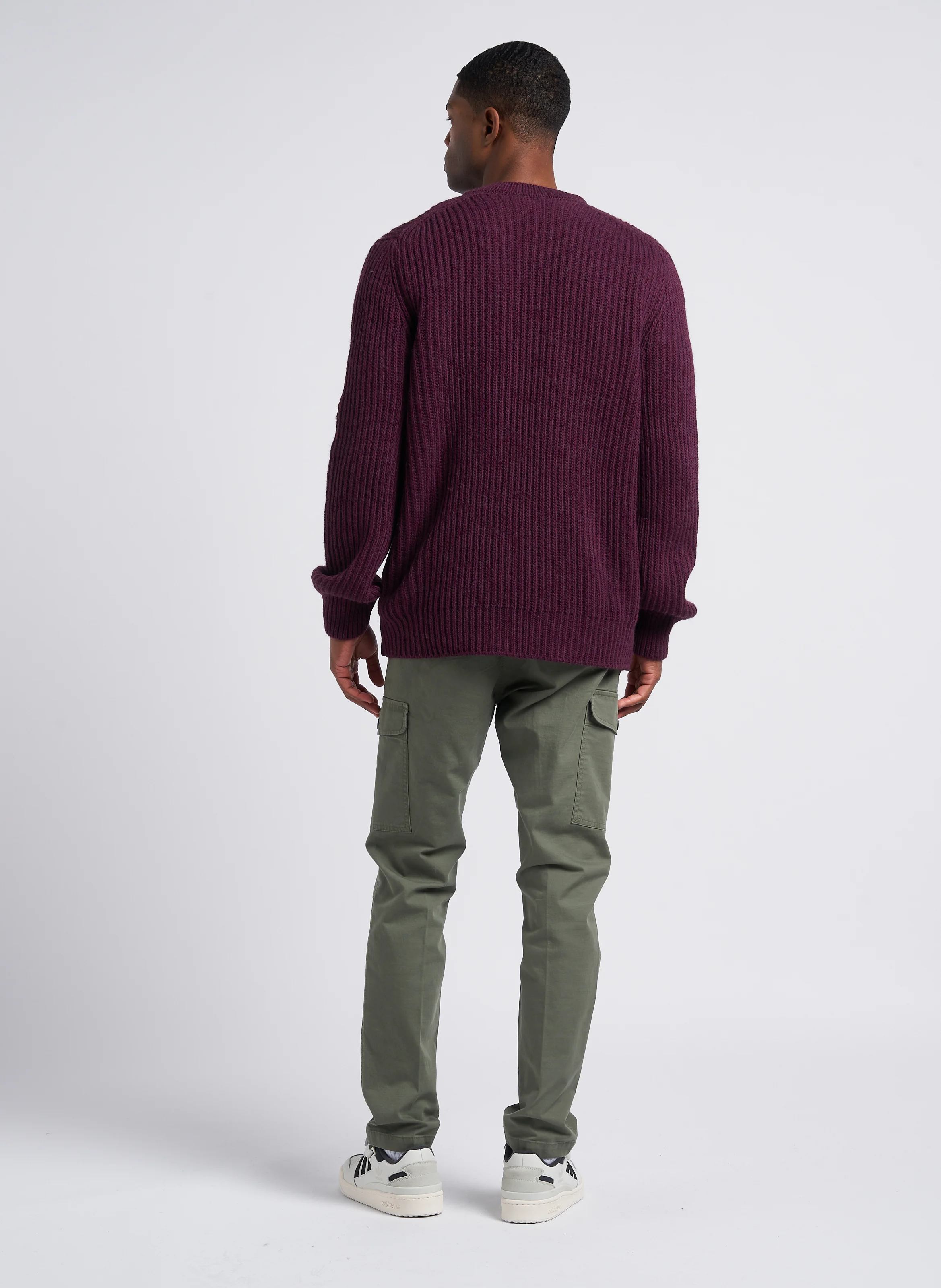 Pantalon slim en coton mélangé | Kaki