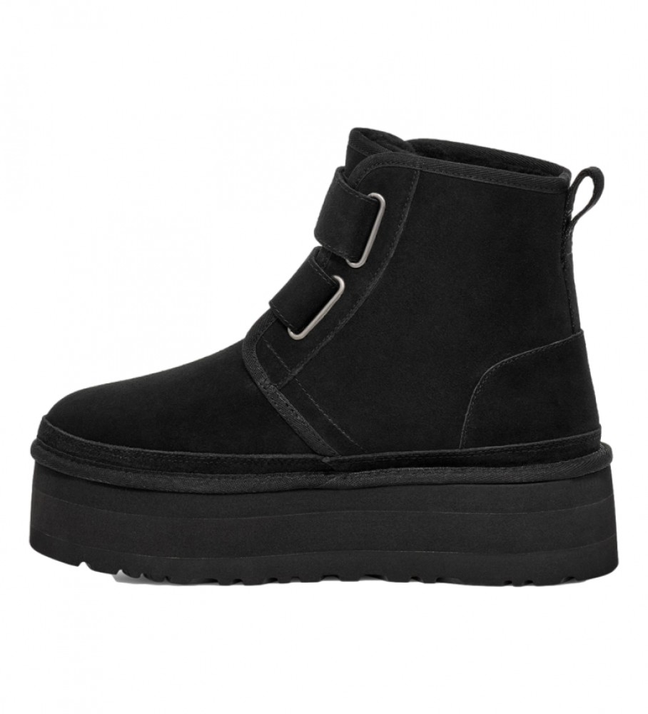 Botas de plataforma UGG W Neumel em couro preto