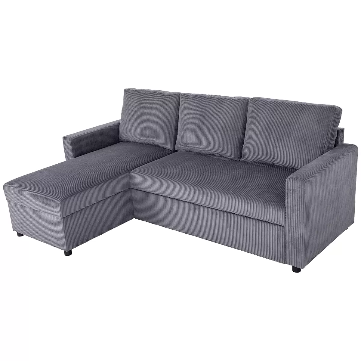 Ecksofa Paris Best Price 187 x 132 Anthrazit