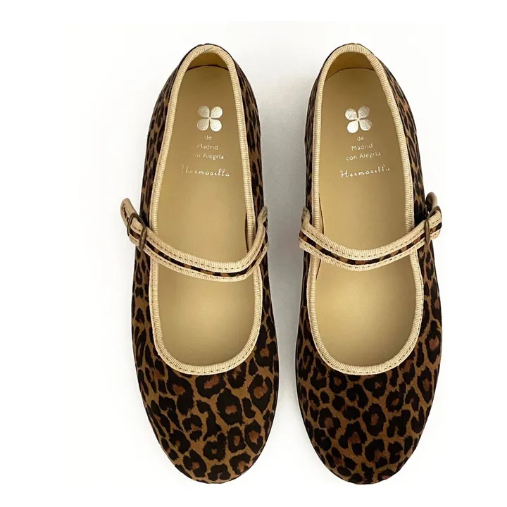 Hermosilla Ballerines Savane  | Léopard