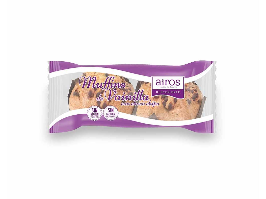 MUFFIN AIROS BAUNILHA SEM GLÚTEN 170G