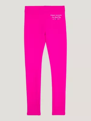 Calça legging justa de comprimento total com logo elástico