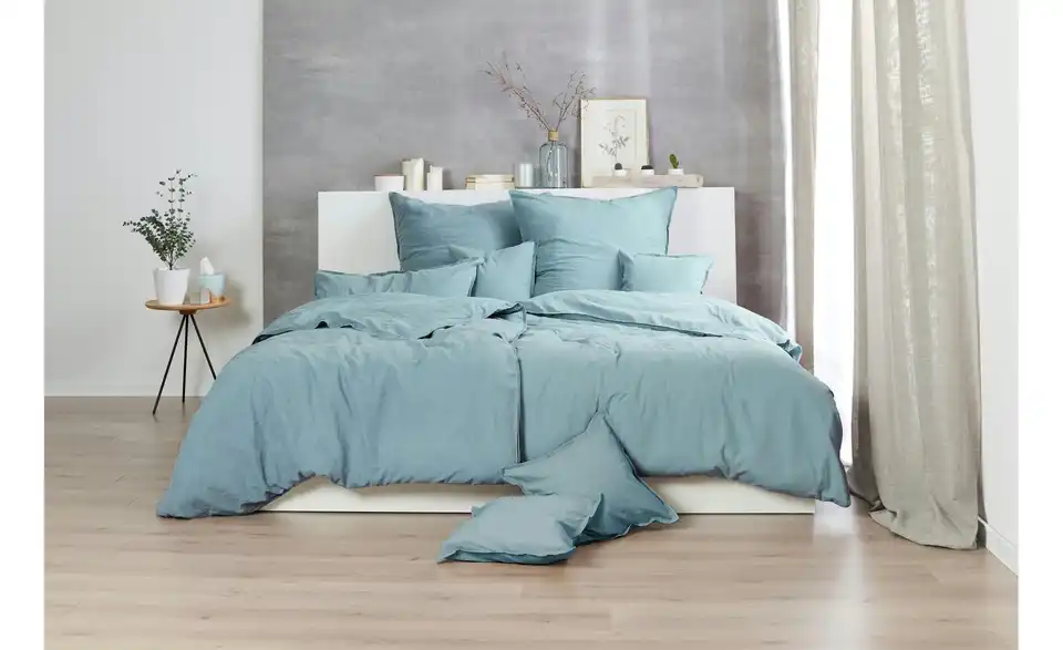 Stone Washed-Bettwäsche 200 cm 135 cm Khaki 135x200 cm
