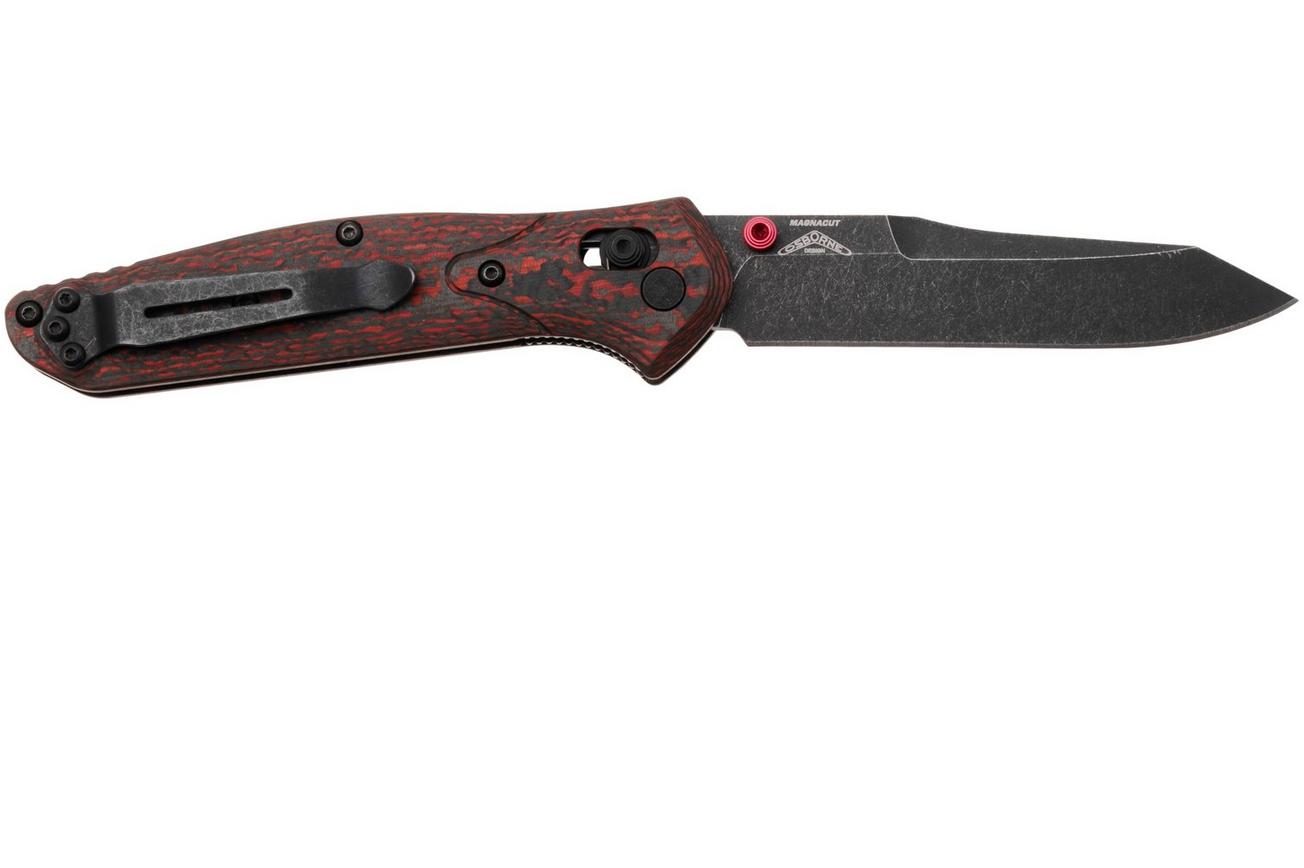 Benchmade Osborne 940BK-2502, DLC Battle Washed CPM MagnaCut, Lava Flow Fatcarbon Carbon Fiber, 2025 Limited Edition zakmes