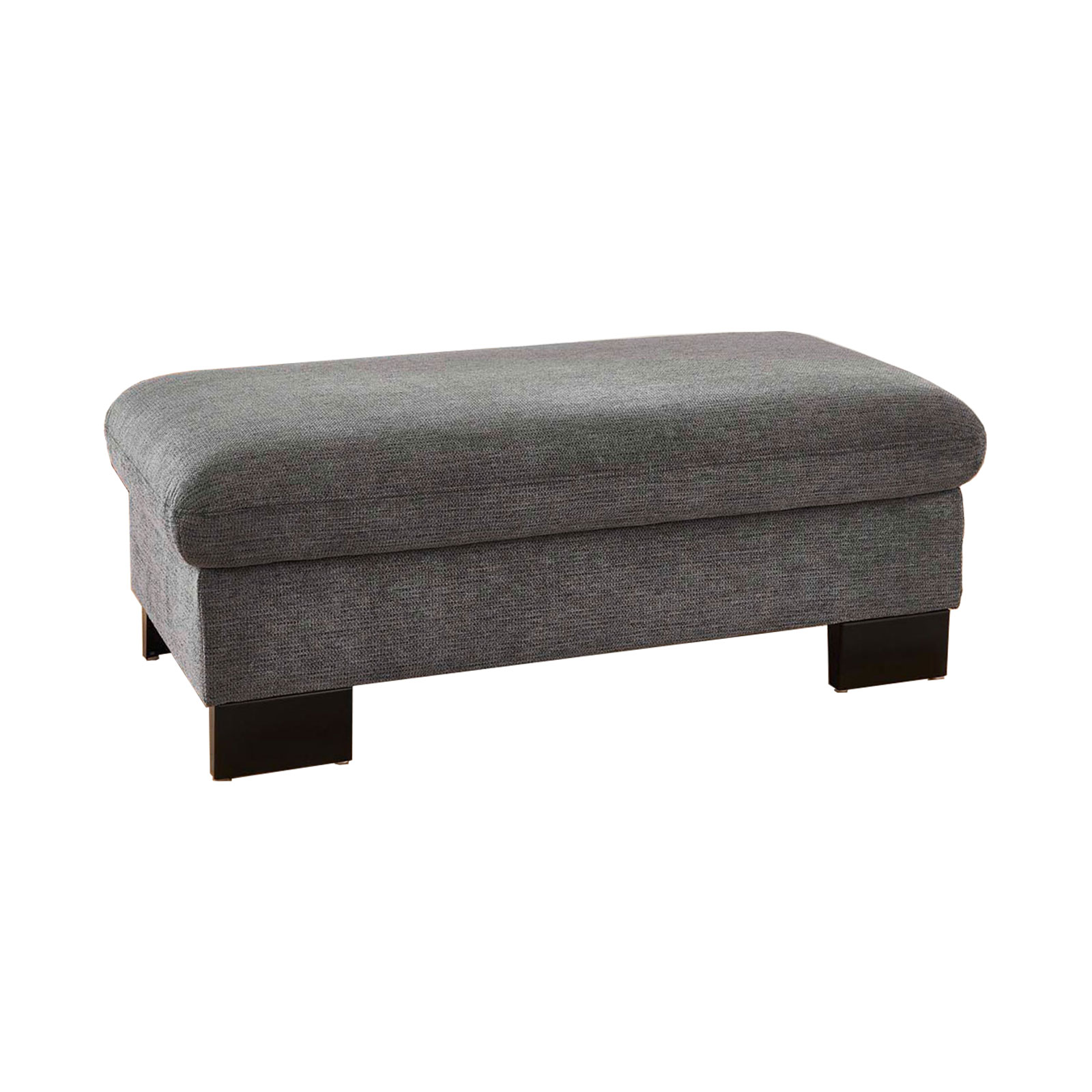 polsterpower Hocker - anthrazit - mit Stauraum