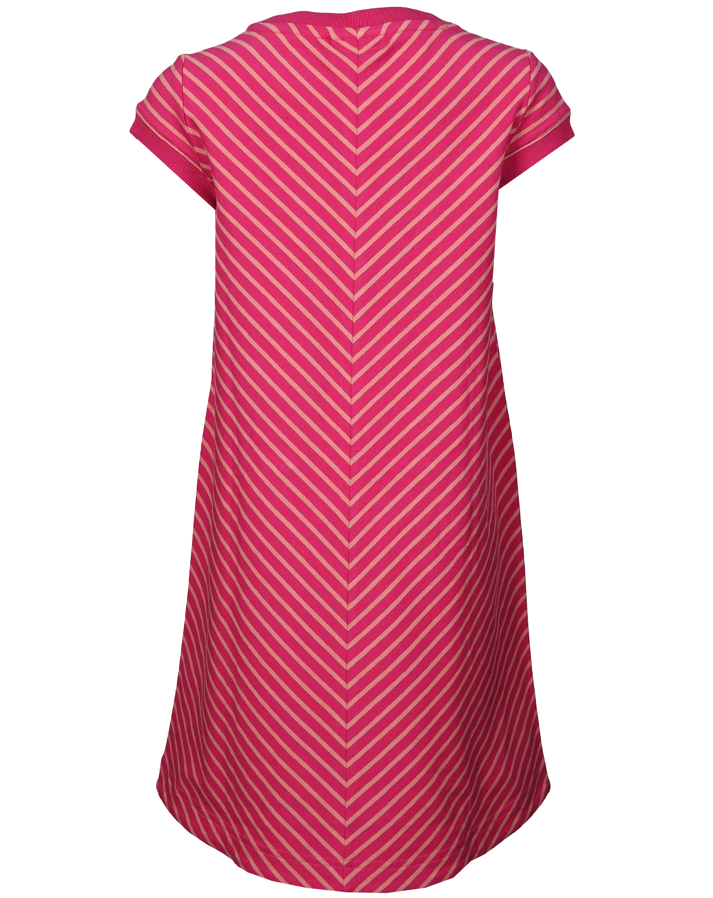 Kurzarmkleid KEIDAS gestreift in raspberry