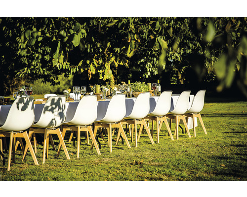 Veba Keeve tuinstoel, 83 x 47 x 53 cm, hout, wit