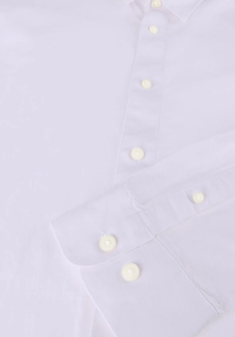 SELECTED HOMME witte selected homme casual overhemd slhslimnew-linen shirt ls noos