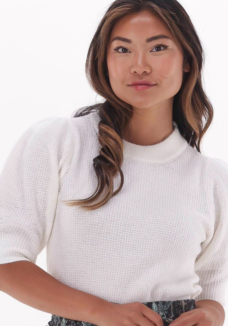 NEO NOIR gebroken wit neo noir trui abi stitch blouse