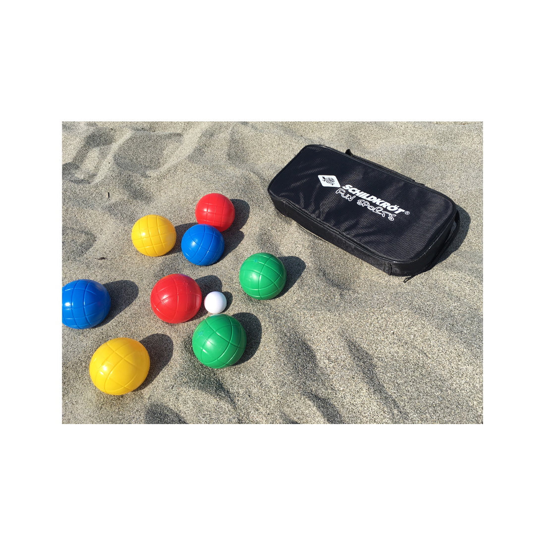 Schildkröt Boccia Set FUN mit Kunststoffkugeln in Carrybag