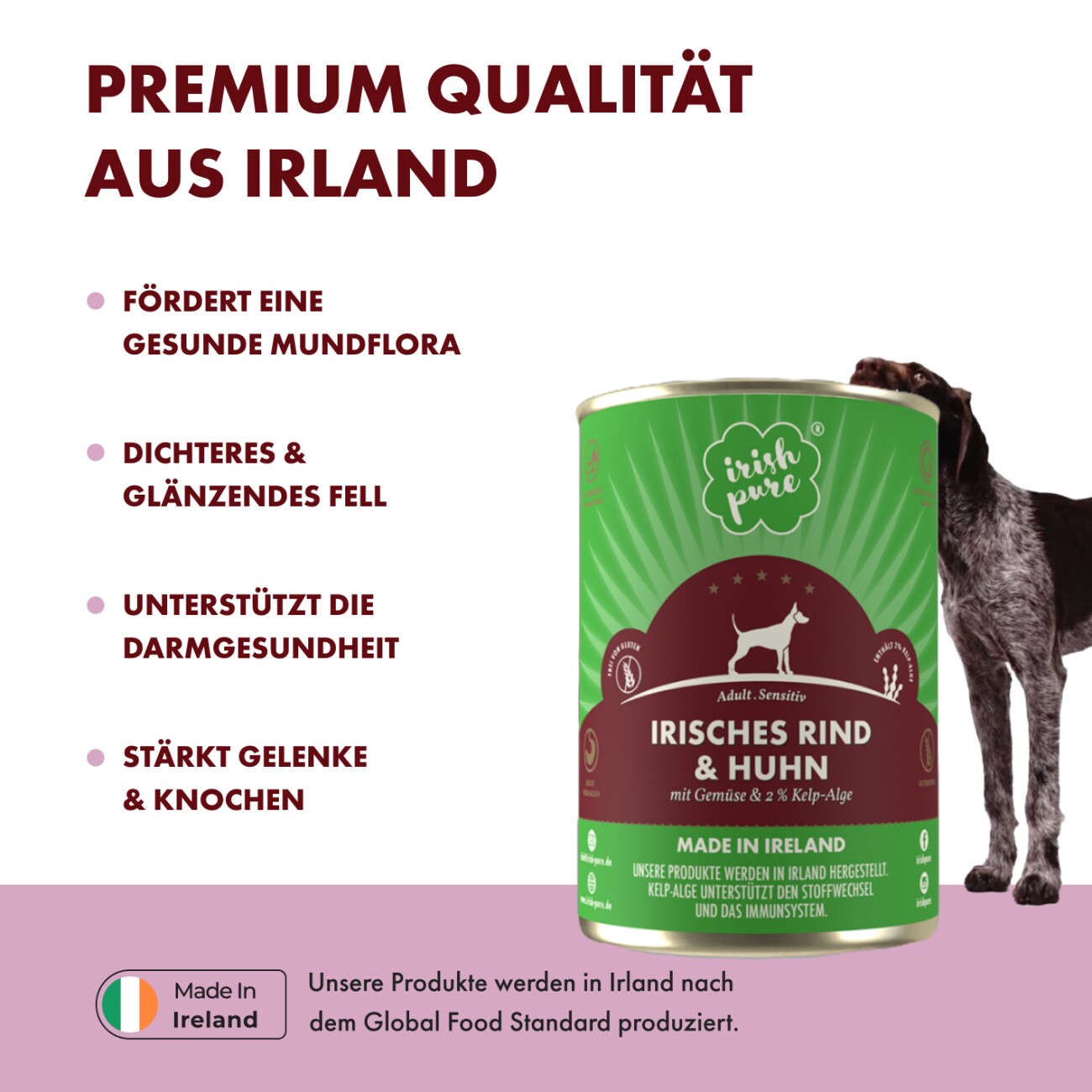 Irish Pure Nassfutter Weiderind & Huhn