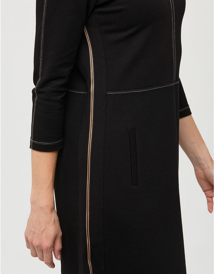 Robe maille noire