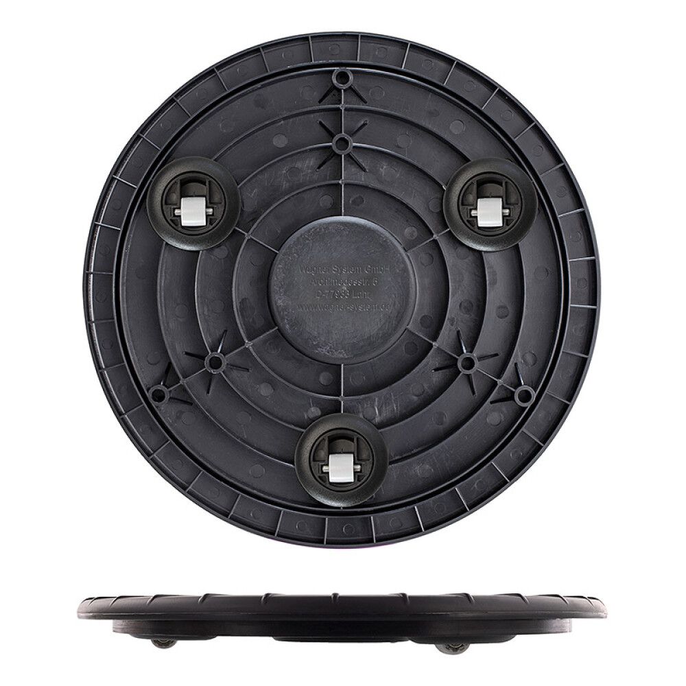POTTETRALLE WAGNER 0452 ULTRAFLAT SORT Ø30 CM 100KG
