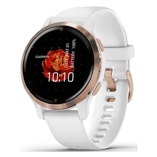 Garmin Venu 2S - 40mm Branco/Ouro Rosa