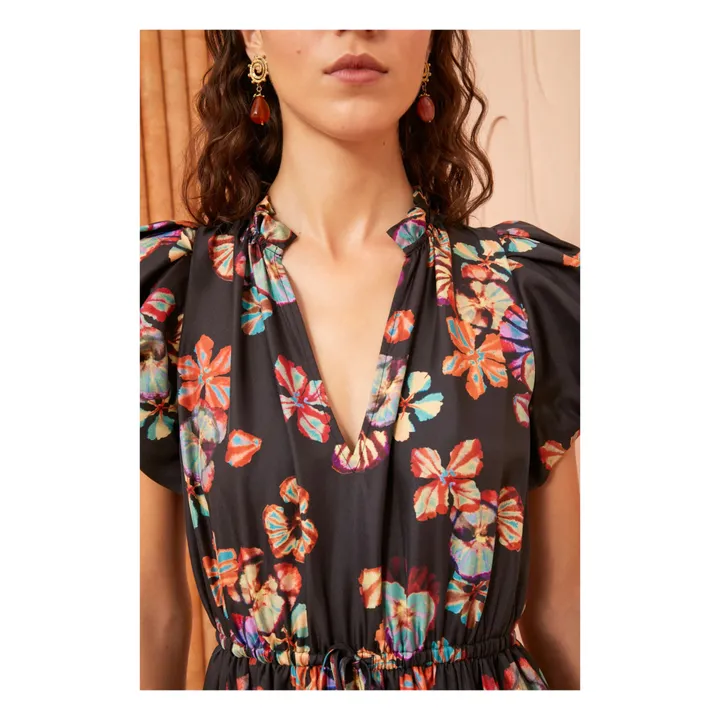 Ulla Johnson Robe Scarlett Soie | Noir