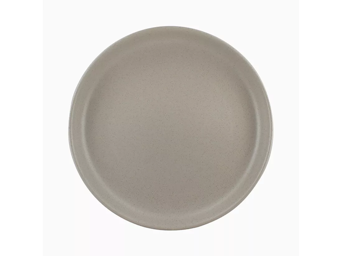 Novastyl - Lot 6 Assiettes Plates Arita 27cm En Gres Gris