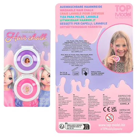 Depesche TOPModel Haarkreide Set BEAUTY and ME, 1 Set, 2-fach sortiert
