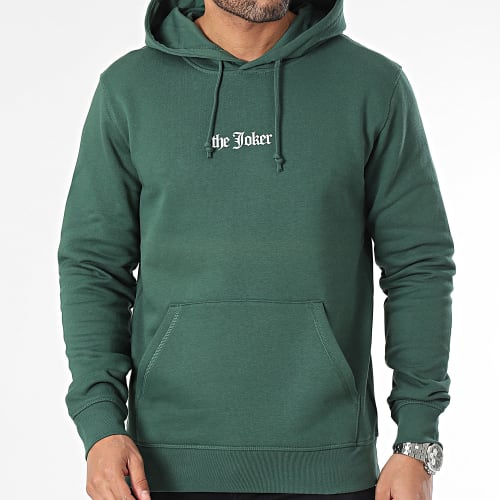 Sweat Capuche Joker Graff Logo Vert Bouteille