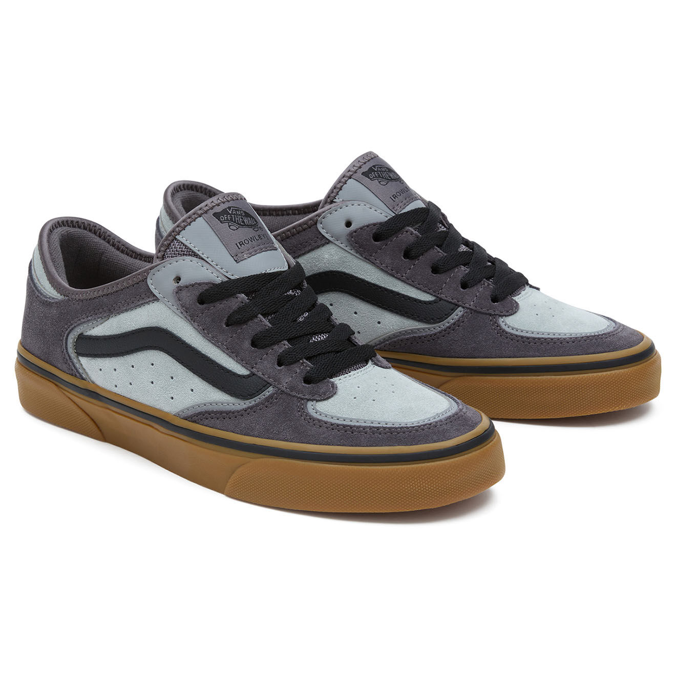 Vans Baskets en Velours de Cuir Rowley Classic anthracite