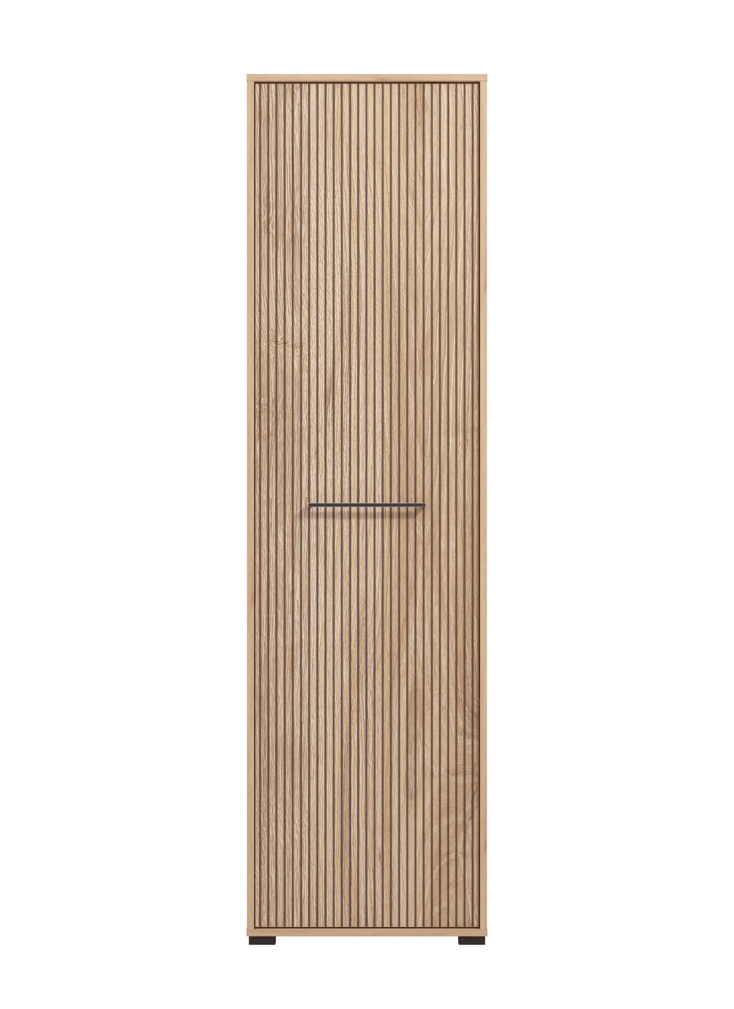 INOSIGN Garderobenschrank »Landes Kleiderschrank, Stauraumschrank, Flurschrank, Höhe 198 cm« Fronten in Artisan Eiche mit Streifen, mit einer Kleiderstange