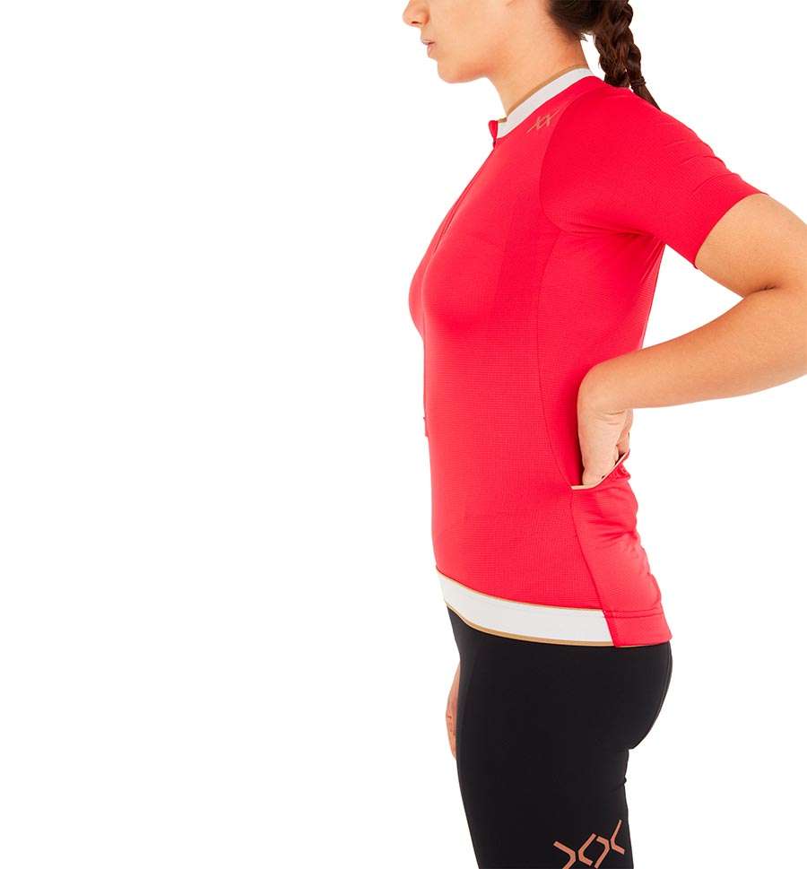 SHER Pura 2.0 Fietsshirt Korte Mouwen Rood Dames